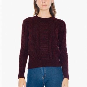 American Apparel Burgundy Sweater